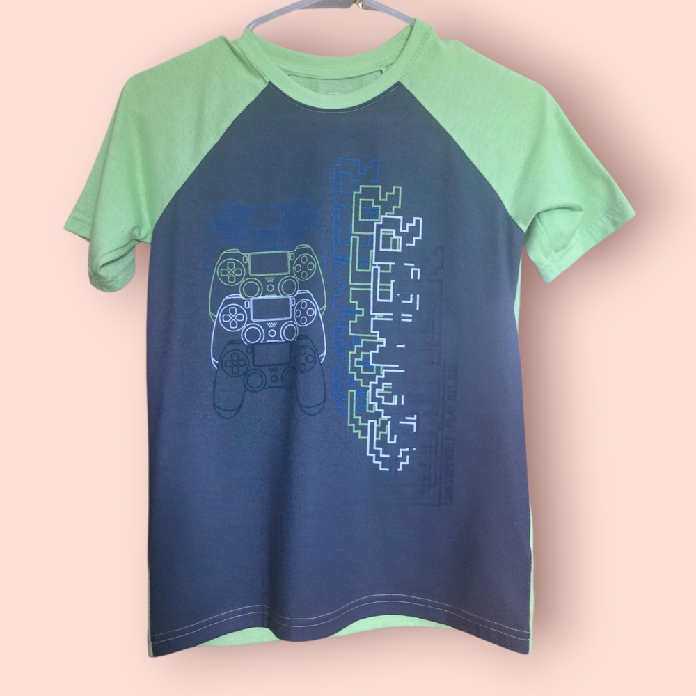 ^ Wonder Nation Green and Navy Gamer PJ Tee